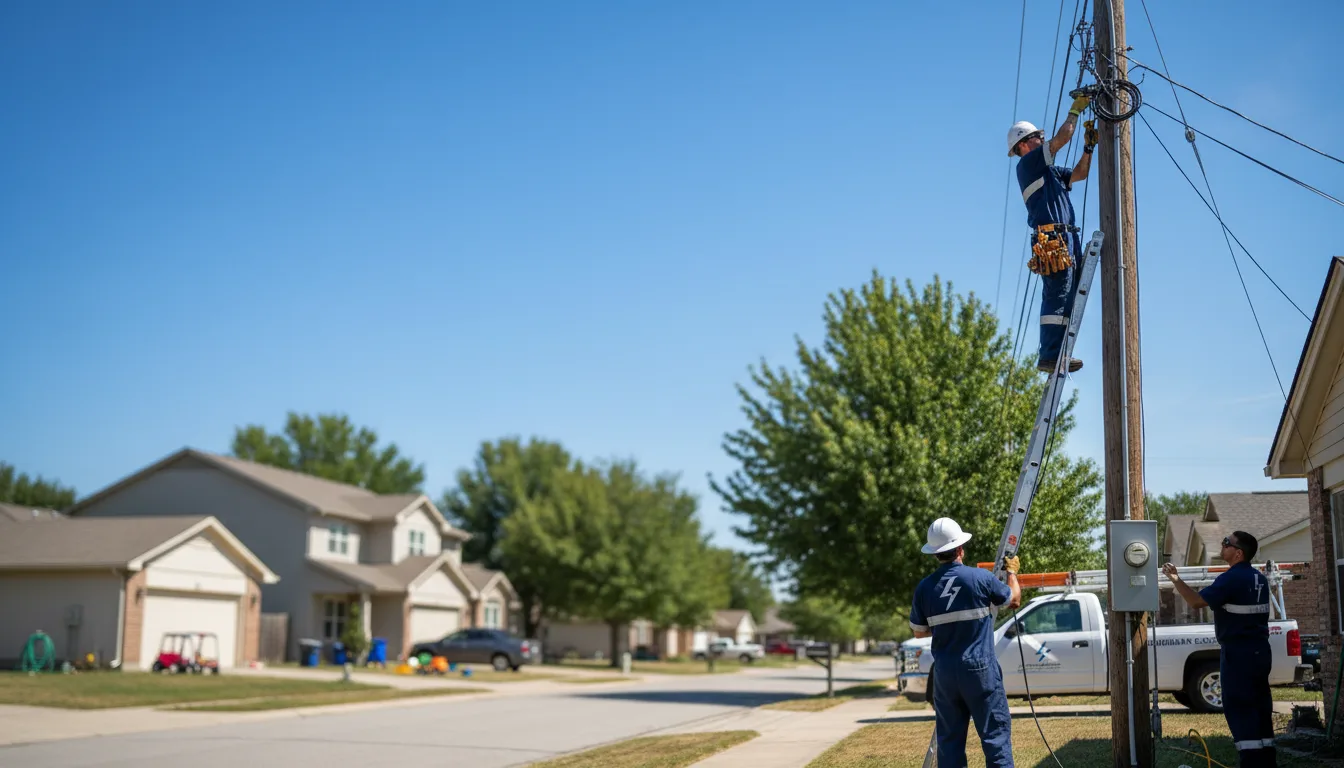 Residential electrician providing installation services in Mabie, WV